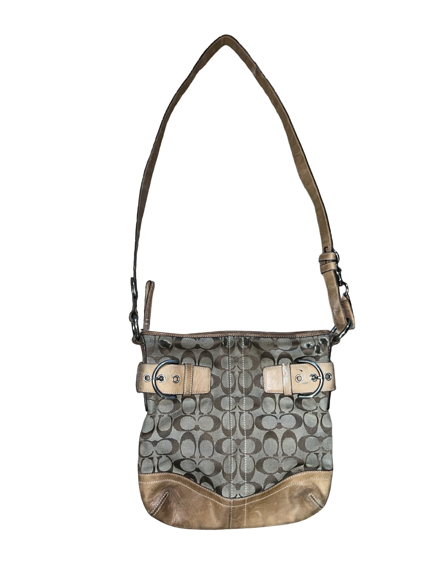 Coach Signature Canvas Crossbody Bag | Y2K Vintage