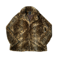 Vintage leopard print faux fur uk20 coat