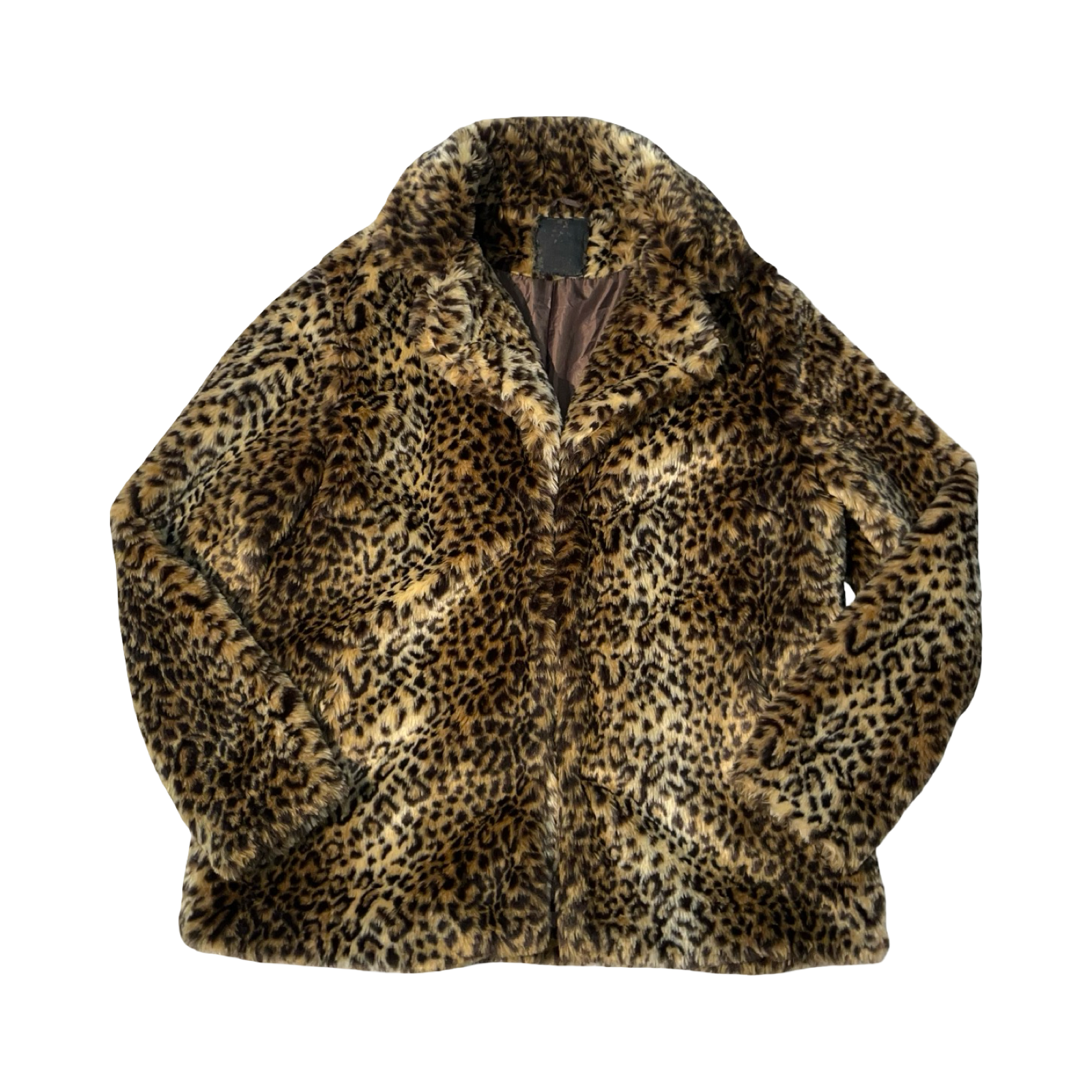 Vintage leopard print faux fur uk20 coat