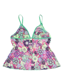 Y2K Body by Victoria Floral Mesh Cami Top Size 12