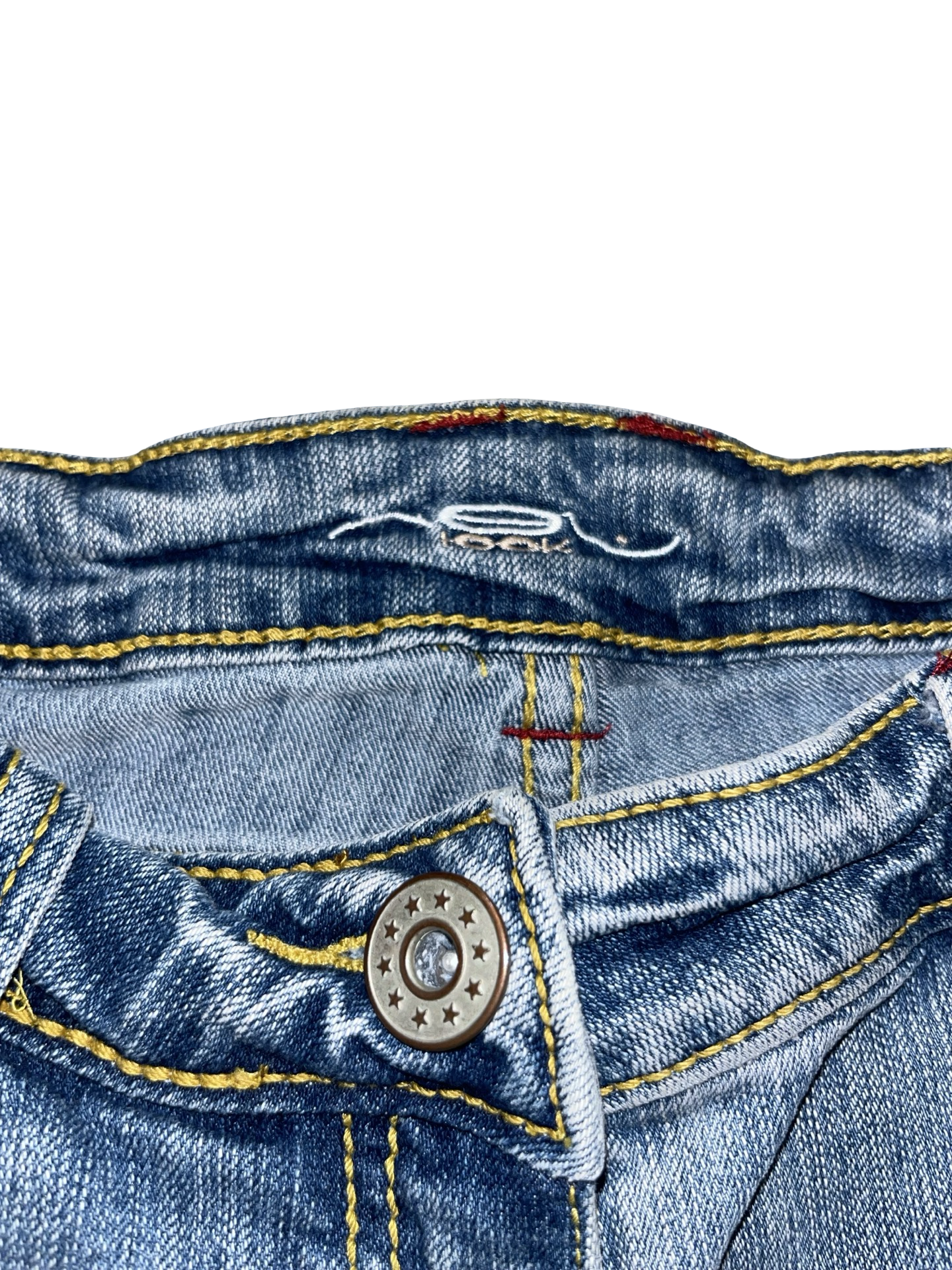 Vintage Y2K Light Wash Denim Hot Pants Shorts UkS | new look