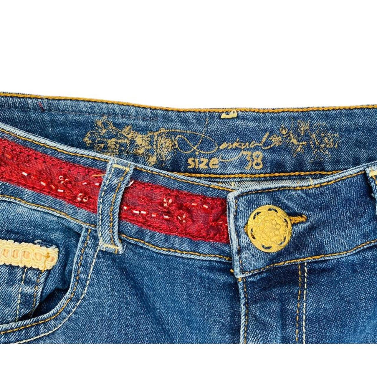 Desingal gold and red sequin skirt ukM