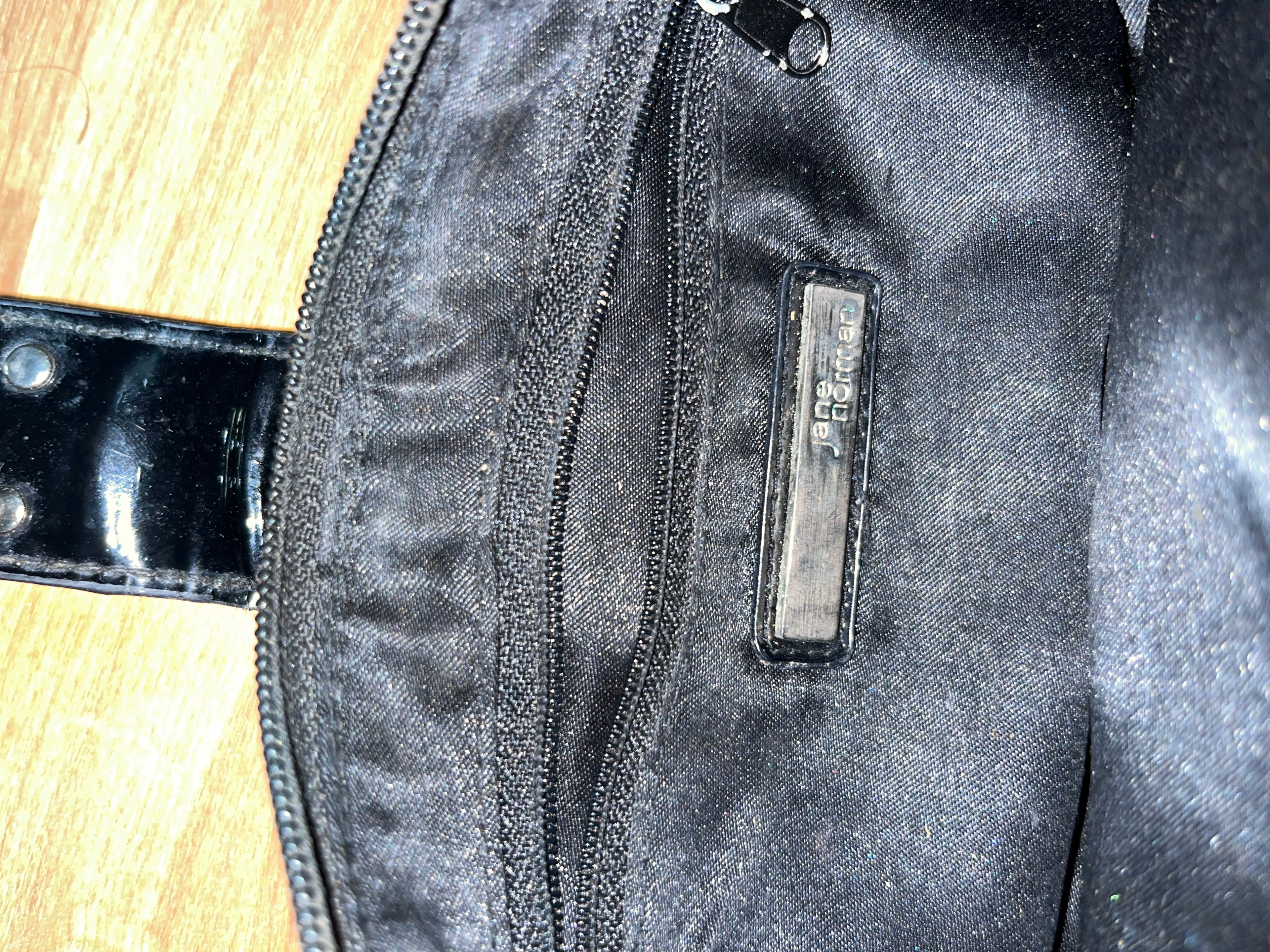 Jane Norman Y2K Black Logo Baguette purse 2000s