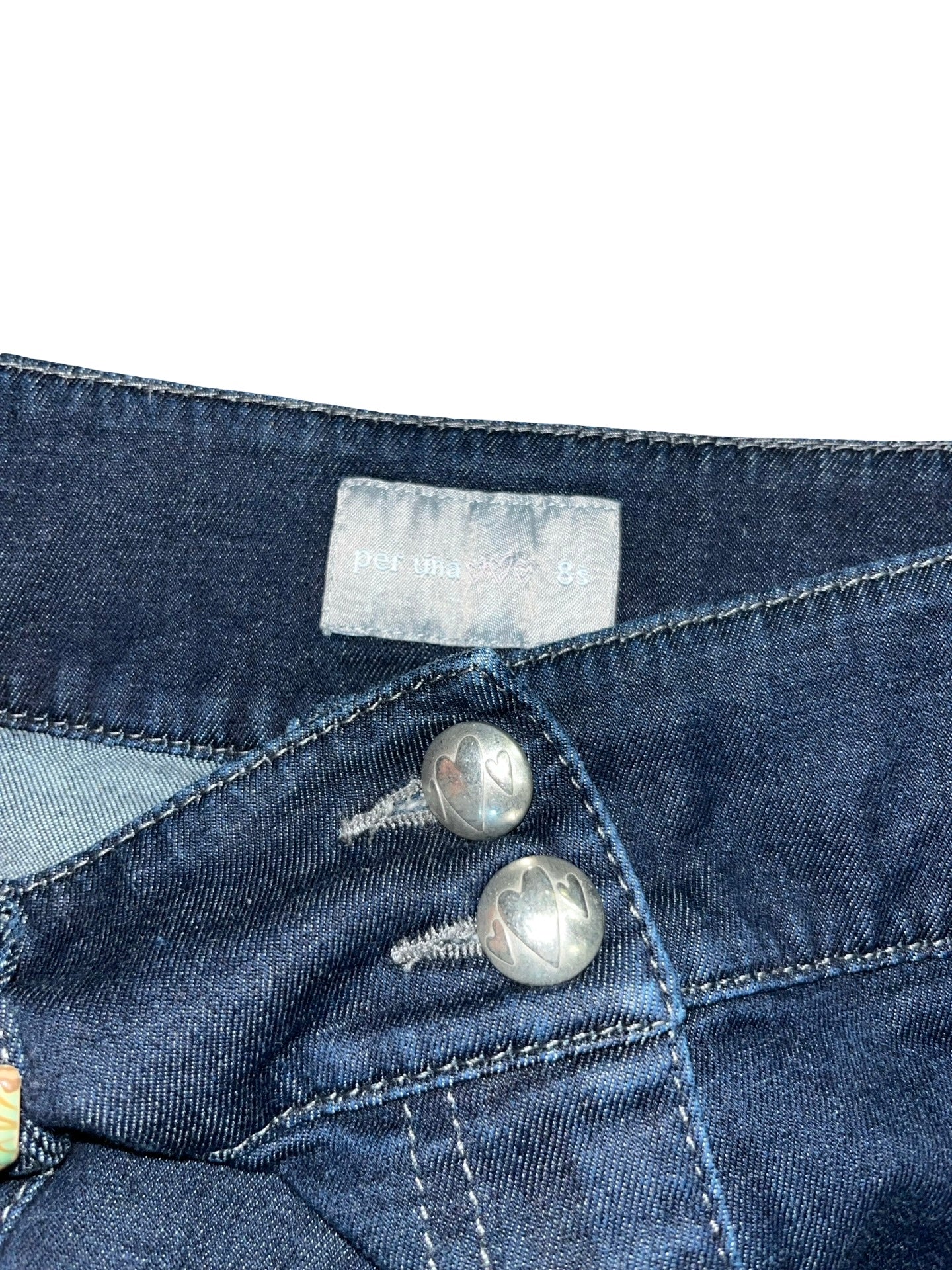 Per Una Denim Fishtail Maxi Skirt Dark Wash Boho Mermaid Uk8s