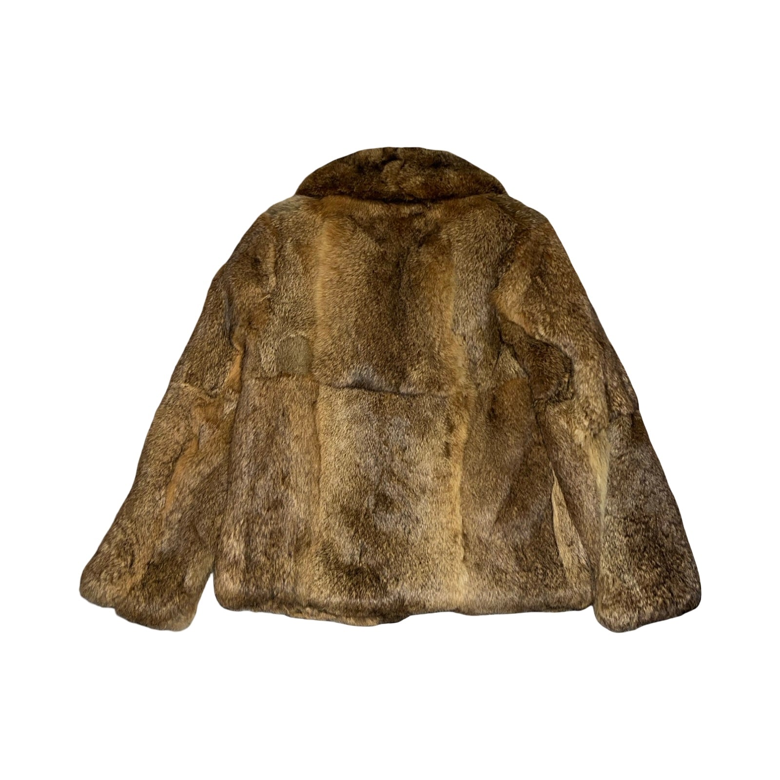 Vintage real coney fur fluffy coat uk 12