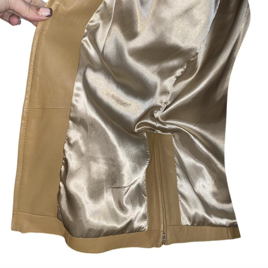 Tan leather rare vintage 1979’s jacket de vita ukS