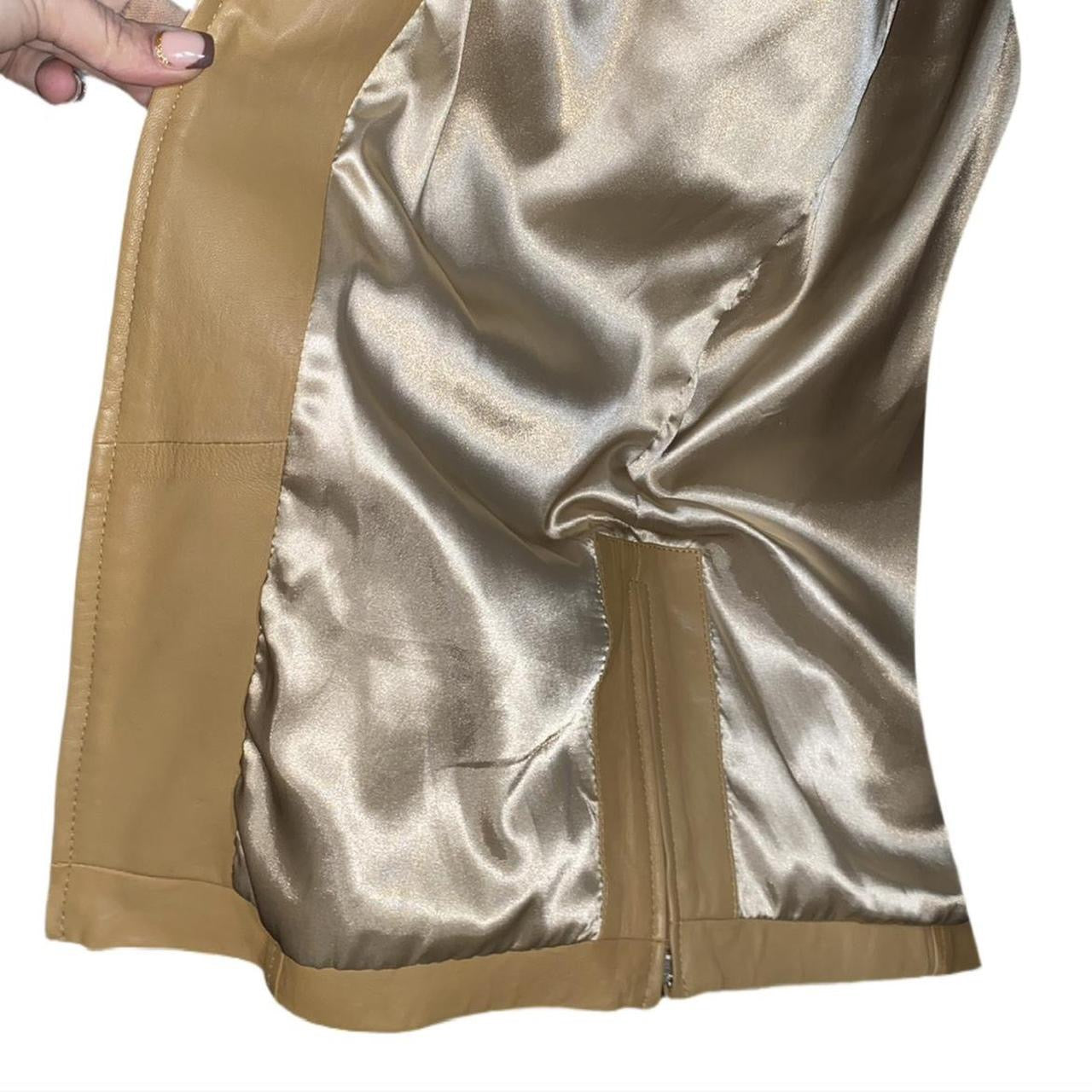 Tan leather rare vintage 1979’s jacket de vita ukS