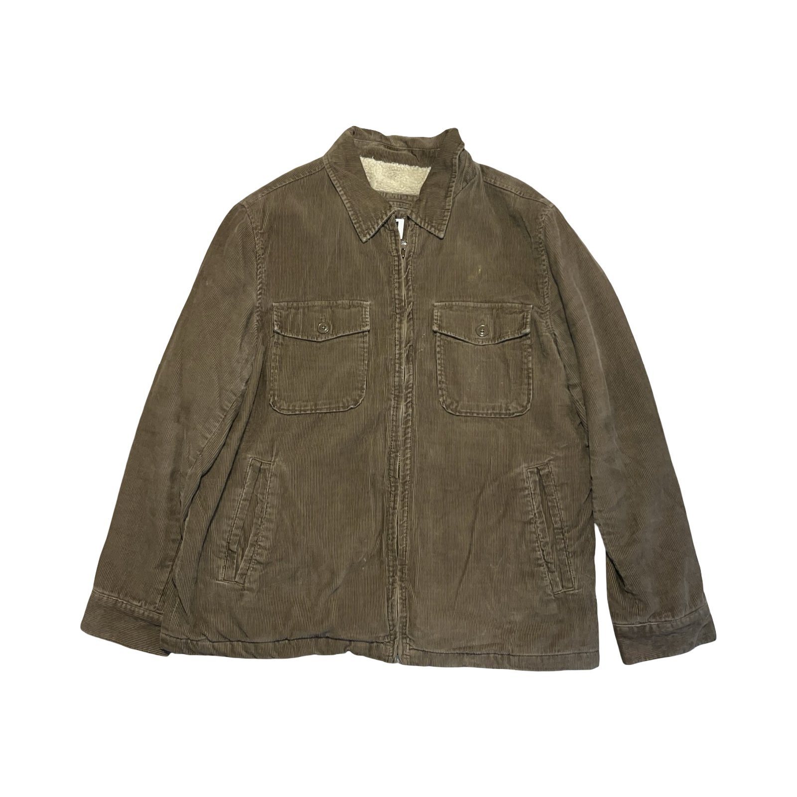 Gap brown corduroy wool lined men’s jacket ukL