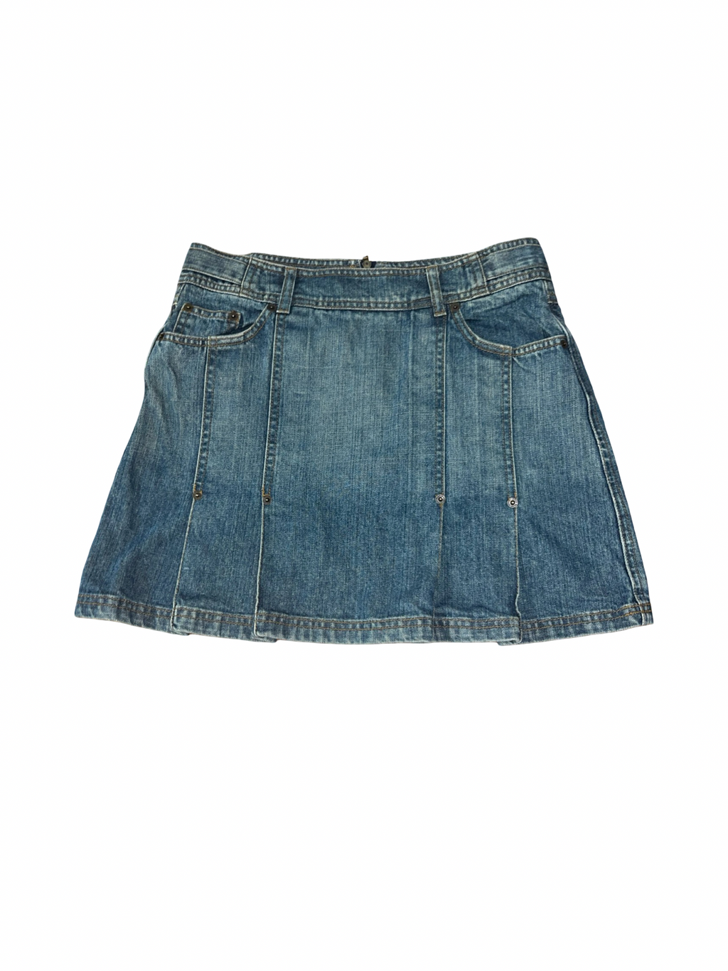 Blue Ridge Jeans Denim Mini Skirt Cargo Pocket Low Rise 2000s UkS