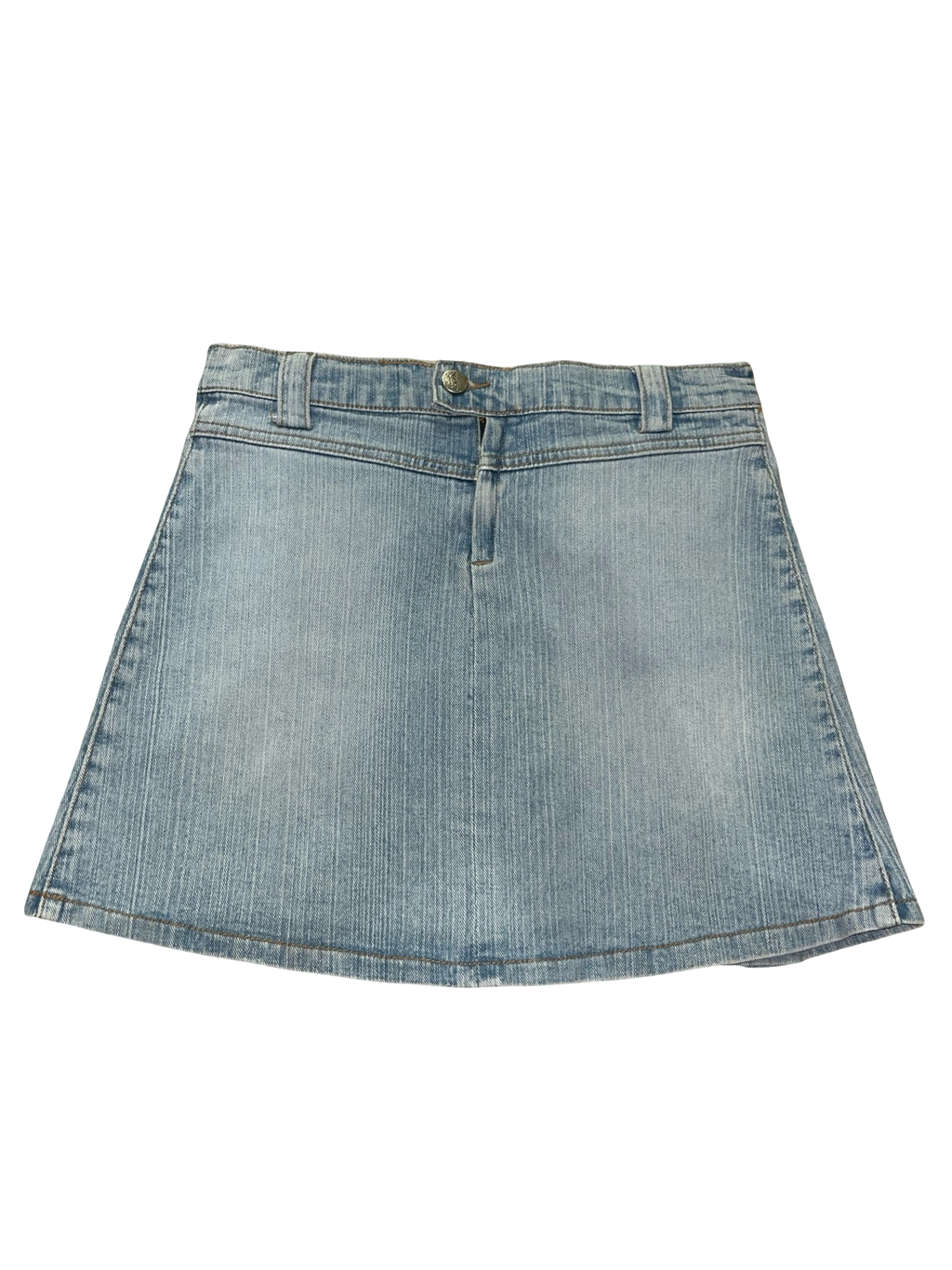 Y2K Star Kin Jeans Buckle Pocket Denim Mini Skirt ukS