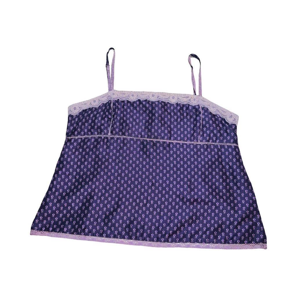 GAP y2k purple print ukL cami top