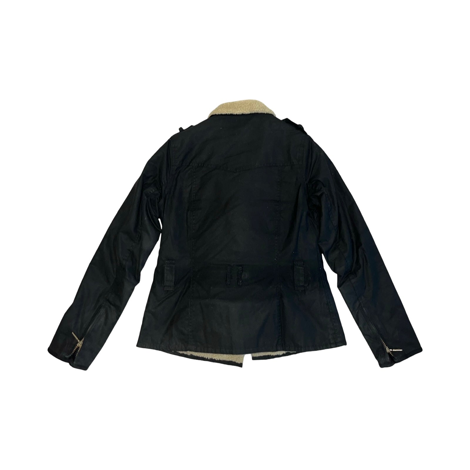 Barbour International Matlock jacket faux shearling uk8