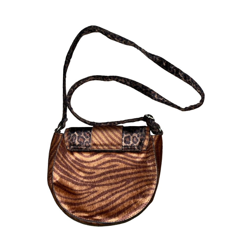 90’s style animal print crossbody handbag