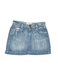 Y2K Firetrap Distressed Denim Mini Skirt UkS