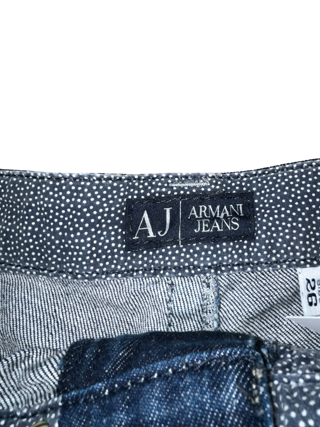 Y2K Armani Jeans Dark Wash Low Rise Denim Micro Shorts ukS