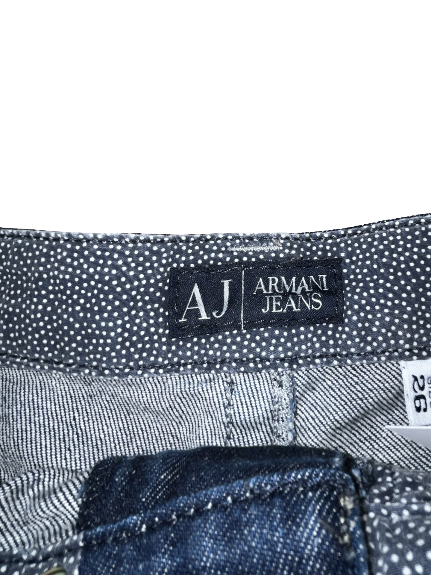 Y2K Armani Jeans Dark Wash Low Rise Denim Micro Shorts ukS