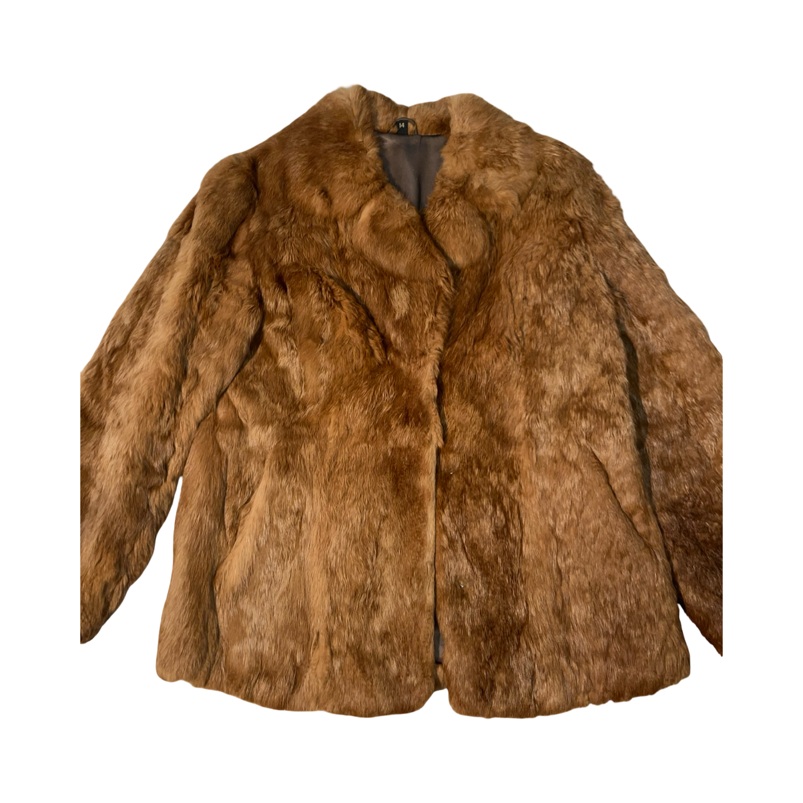Vintage 70’s real coney fur coat uk size 14