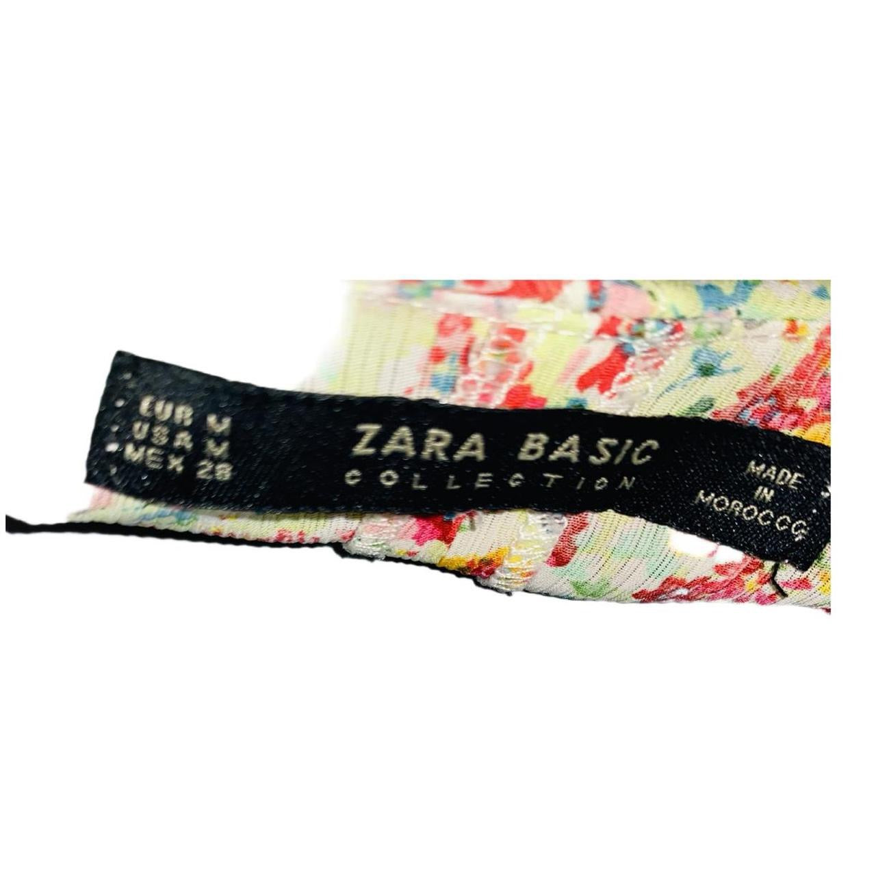 Zara vintage style 80’s floral print midi dress ukM