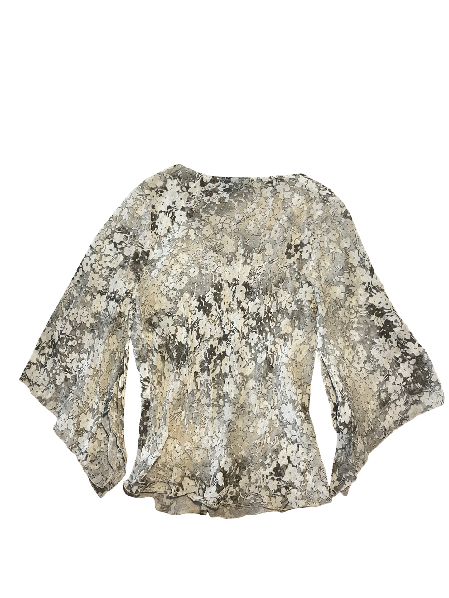 Y2K Principles Petite Floral Blouse UK 10 | Boho Top
