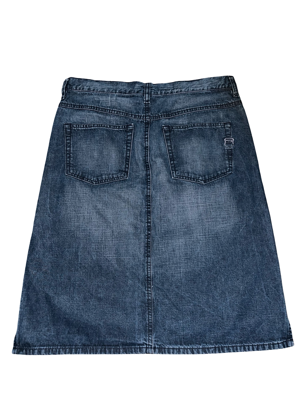Vintage Y2K Diesel Denim Mini Skirt Dark Wash Low Rise ukM