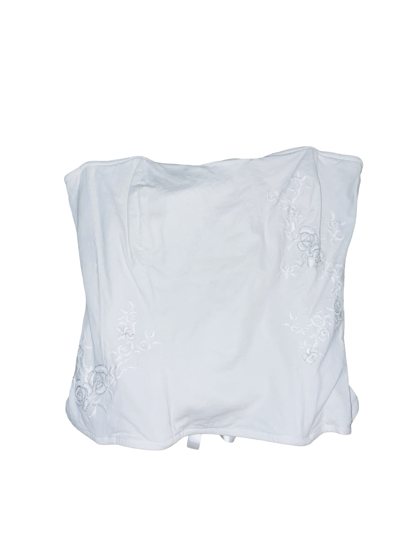 Y2K Jane Norman White Corset Top Fairycore uk12