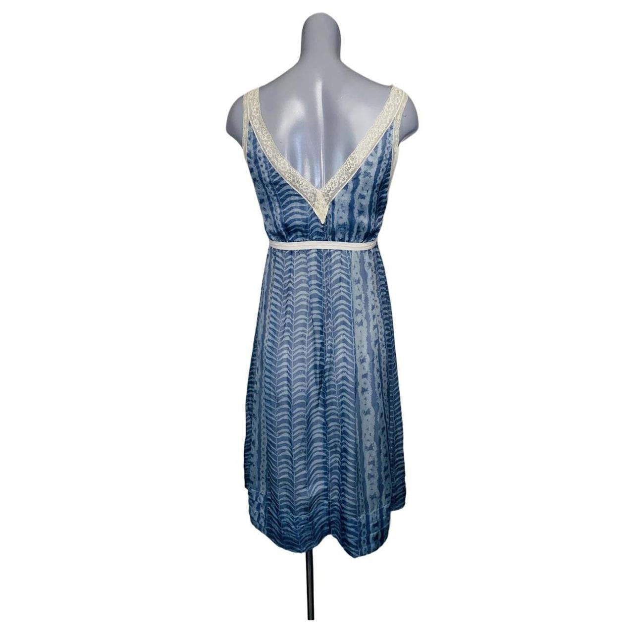 Stile Benetton blue boho summer dress ukS