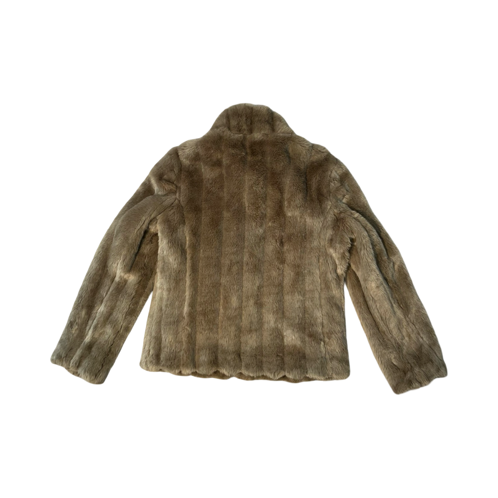 Bhs fluffy faux fur/ satin coat uk size 12
