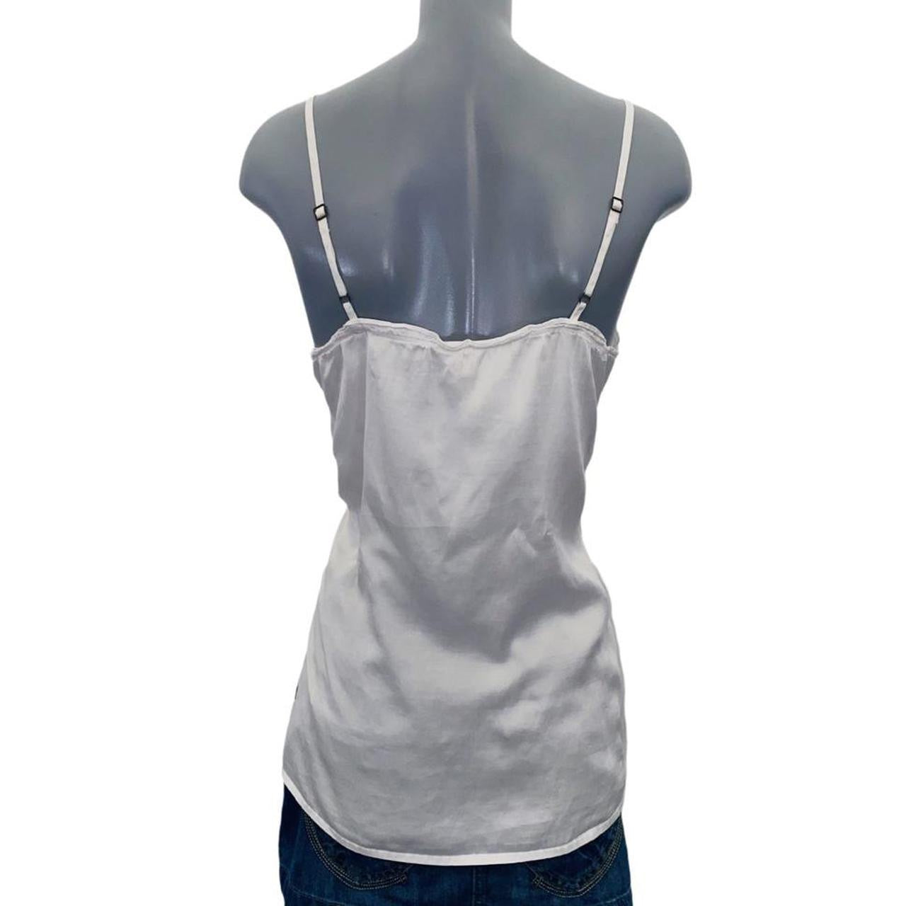 Hugo boss Orange white silk cami top vintage uk M