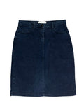 Vintage Y2K Dark Wash Denim Pencil Skirt Midi Uk12