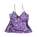 Betty Jackson Studio 100% silk purple glossy cami ukL