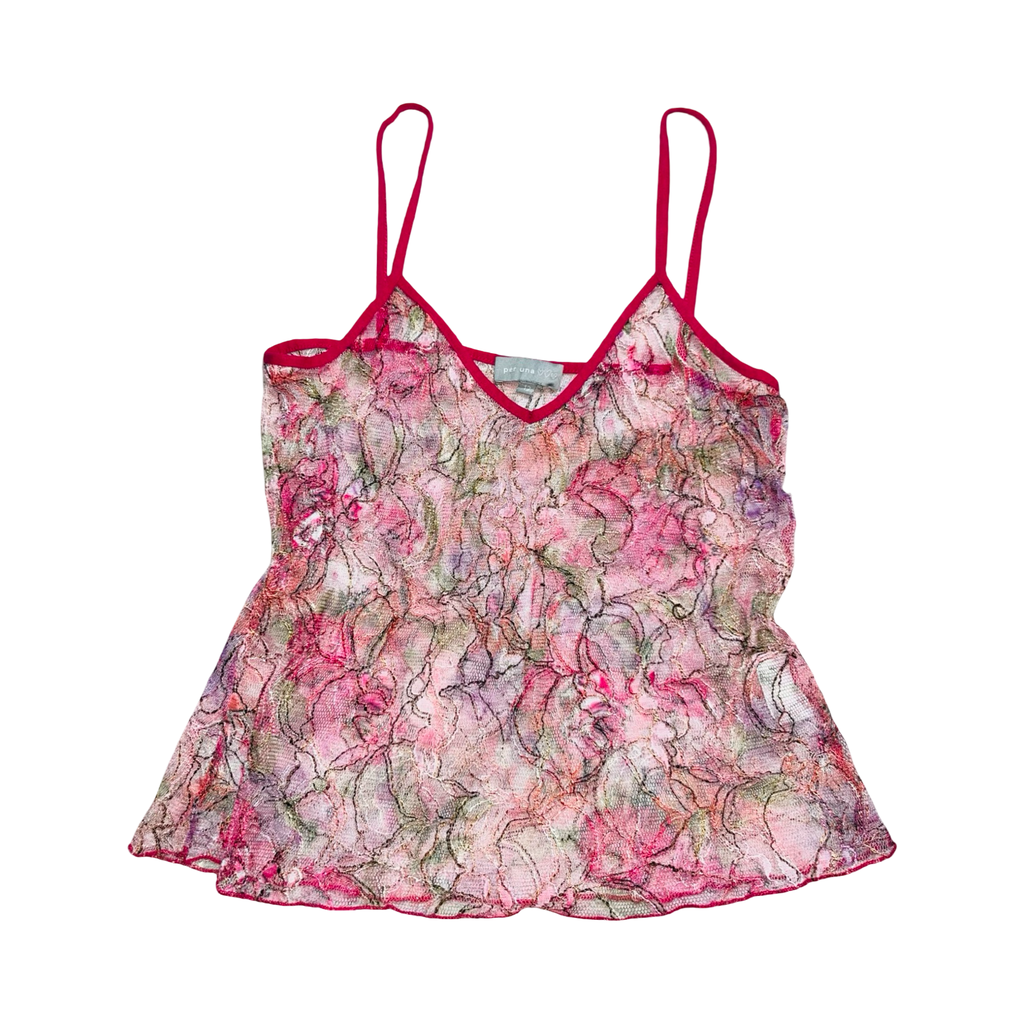 Per Una pink mesh fairy core cami top uk12