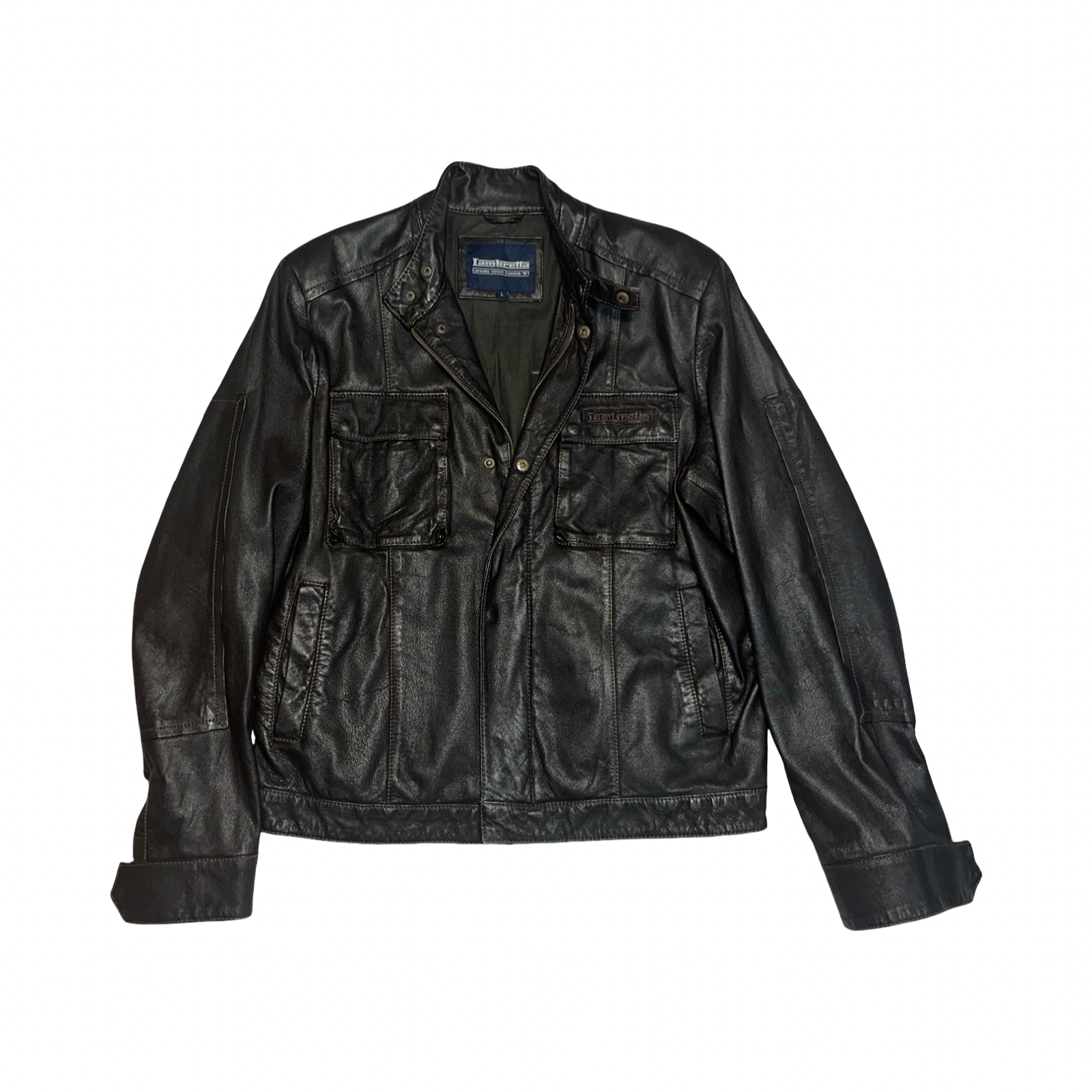 Lambretta carnaby street London genuine leather jacket uk L