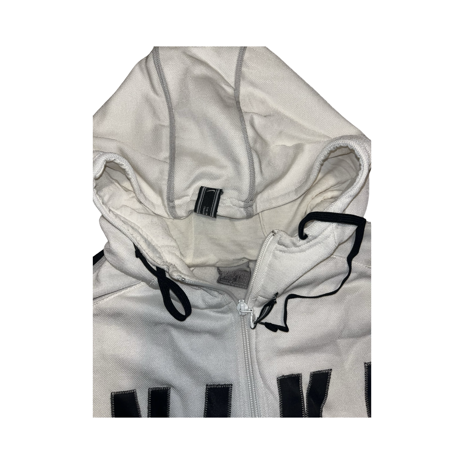 Nike rare 90’s black and white logo jacket ukXL