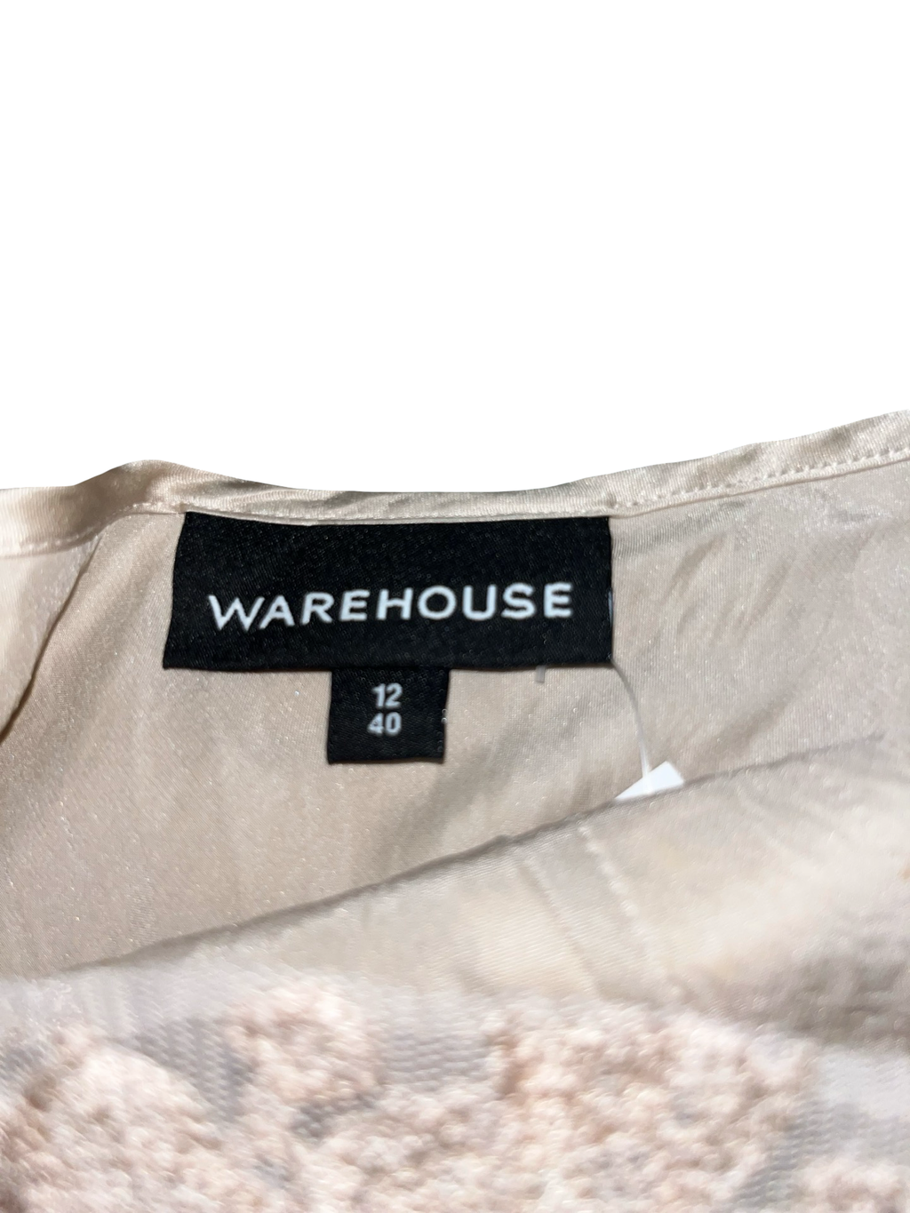 Vintage Y2K Warehouse Pure Silk Ruffle Cami Top UK 12