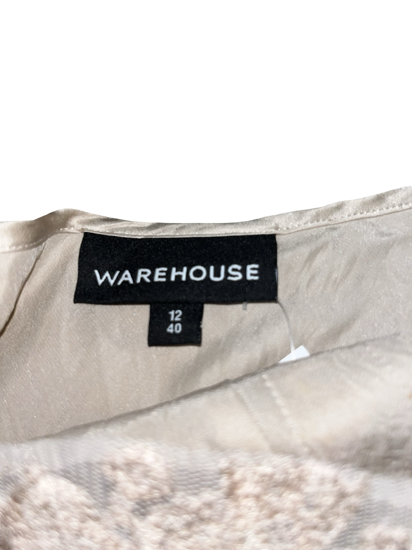 Vintage Y2K Warehouse Pure Silk Ruffle Cami Top UK 12