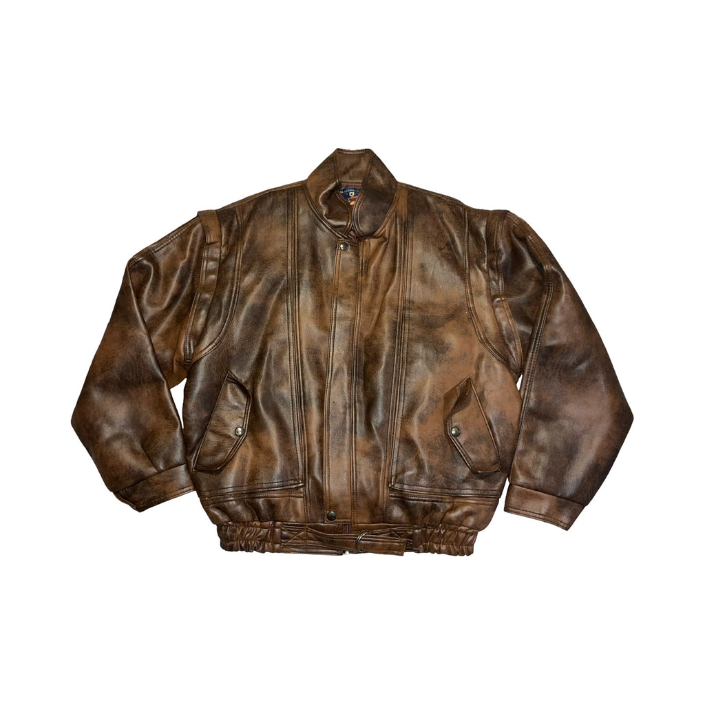 Vintage Altamoda men’s bomber leather jacket XXL