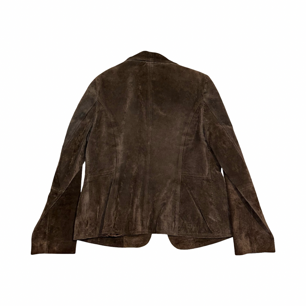 Bay 2000’s Y2K brown suede jacket uk 16