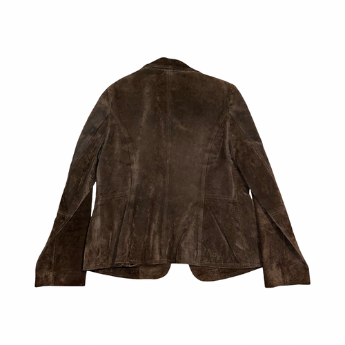 Bay 2000’s Y2K brown suede jacket uk 16