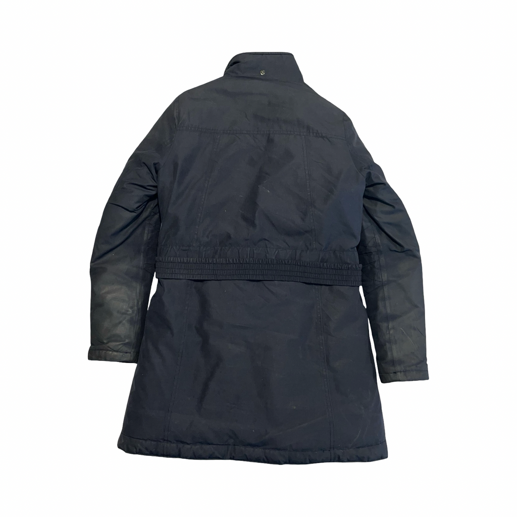 Barbour international vintage navy blue woman’s coat uk8