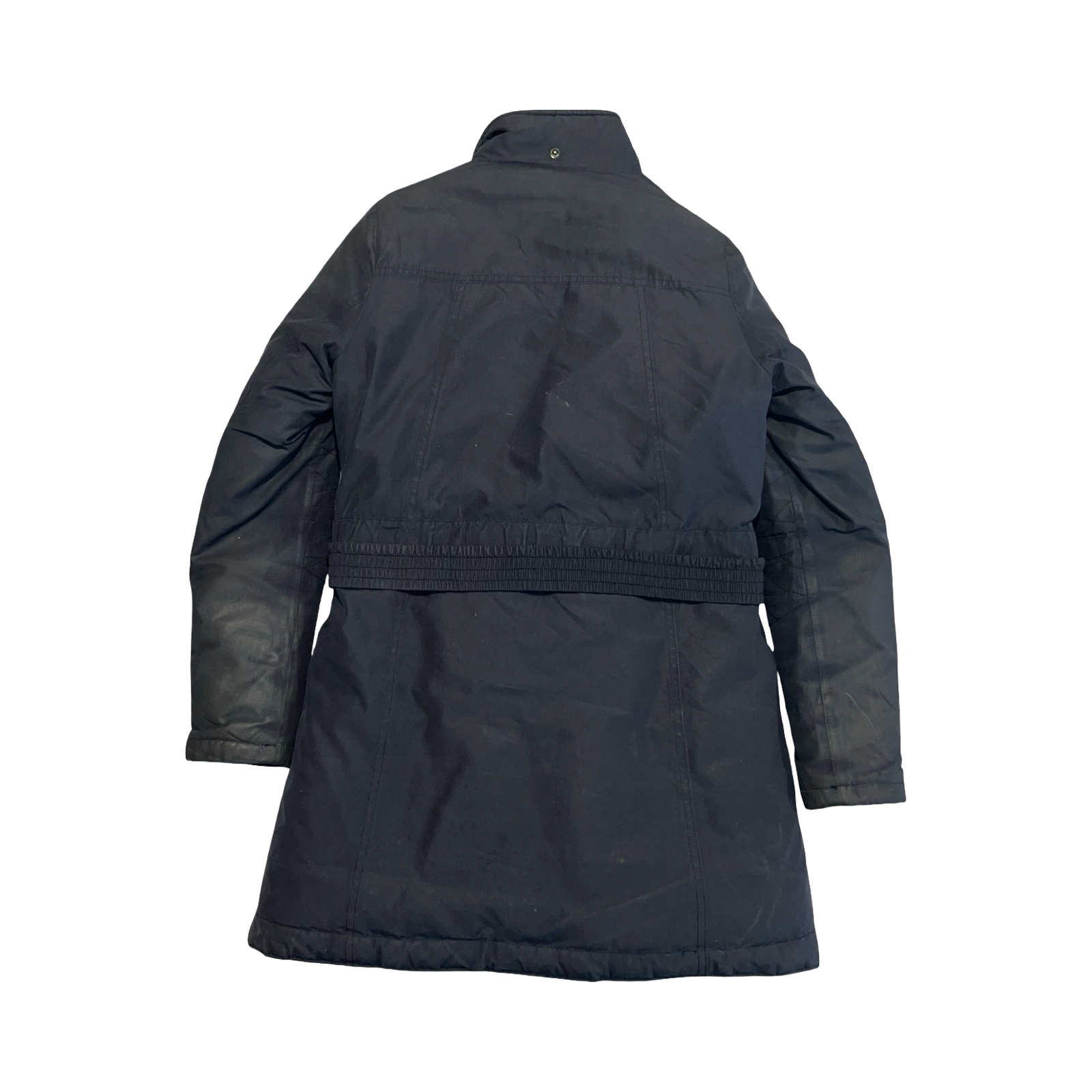 Barbour international vintage navy blue woman’s coat uk8
