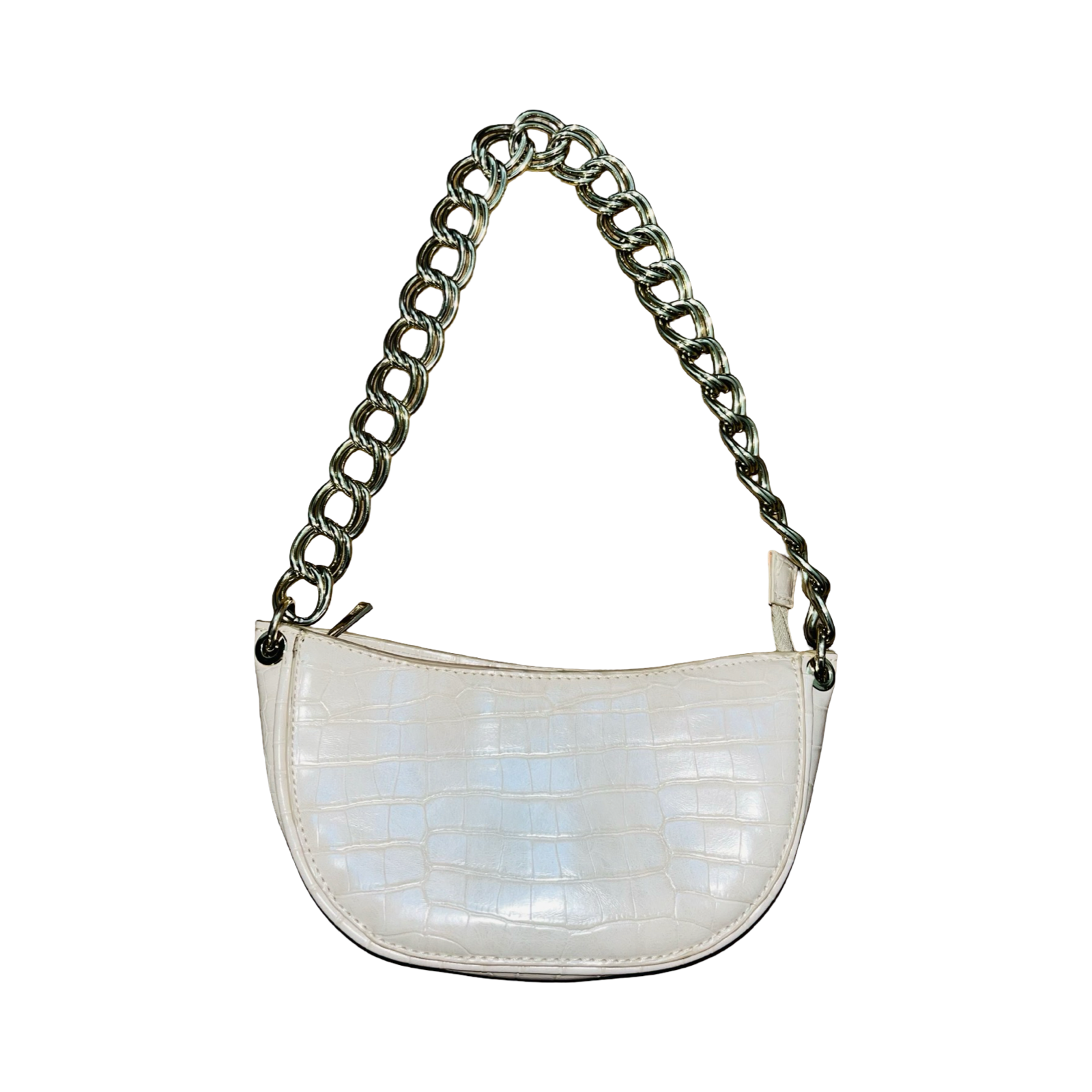 Zara cream and gold handbag