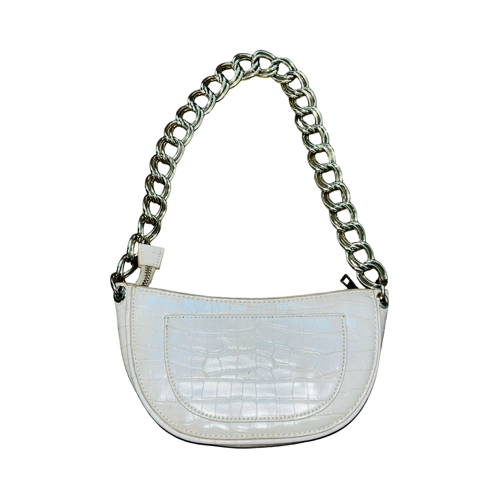 Zara cream and gold handbag