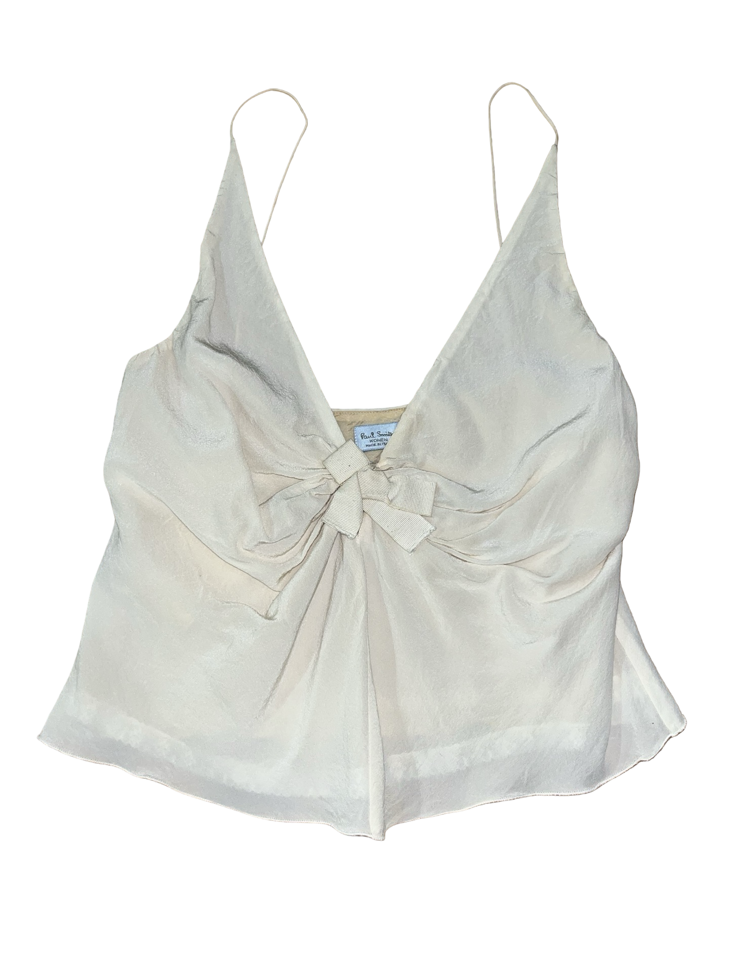 Paul Smith Ivory Cami Top Made in Italy Luxury Designer UK 12