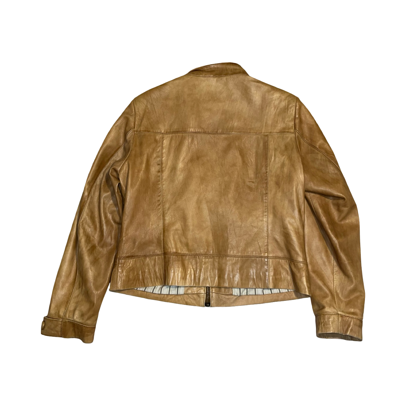 Next Y2K 2000’s tan leather jacket uk S/M
