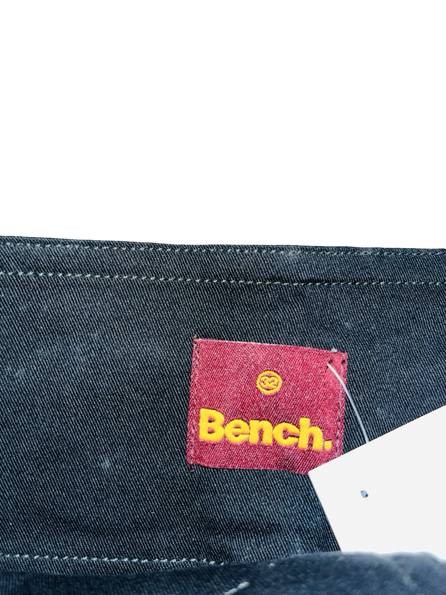 Y2K Bench Black Low Rise Logo Belted Mini Skirt uk12