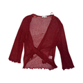 Elizabeth Scott burgundy vintage bolero ukL/XL