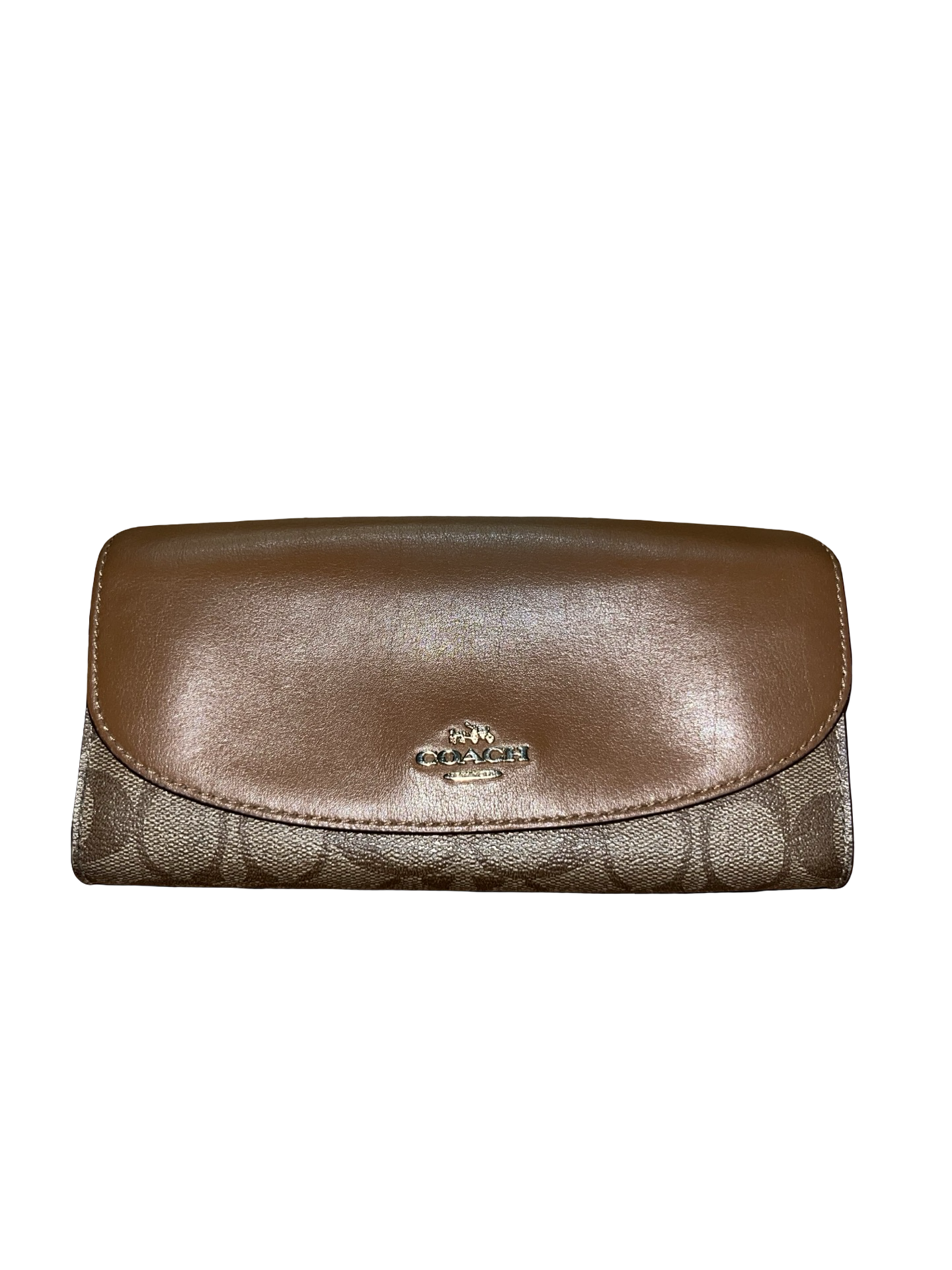 Coach Signature Leather Purse Tan Y2K Vintage