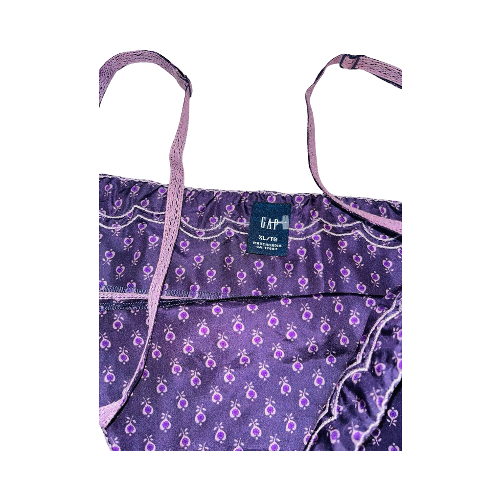 GAP y2k purple print ukL cami top