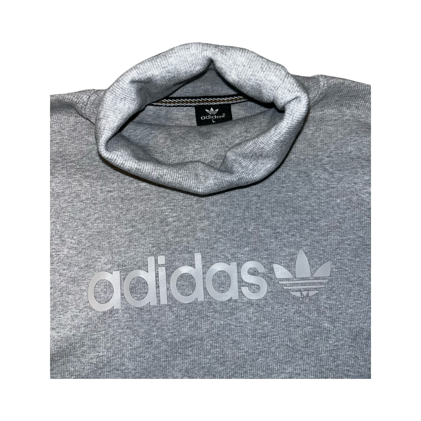 Adidas originals 90’s grey turtle neck ukL