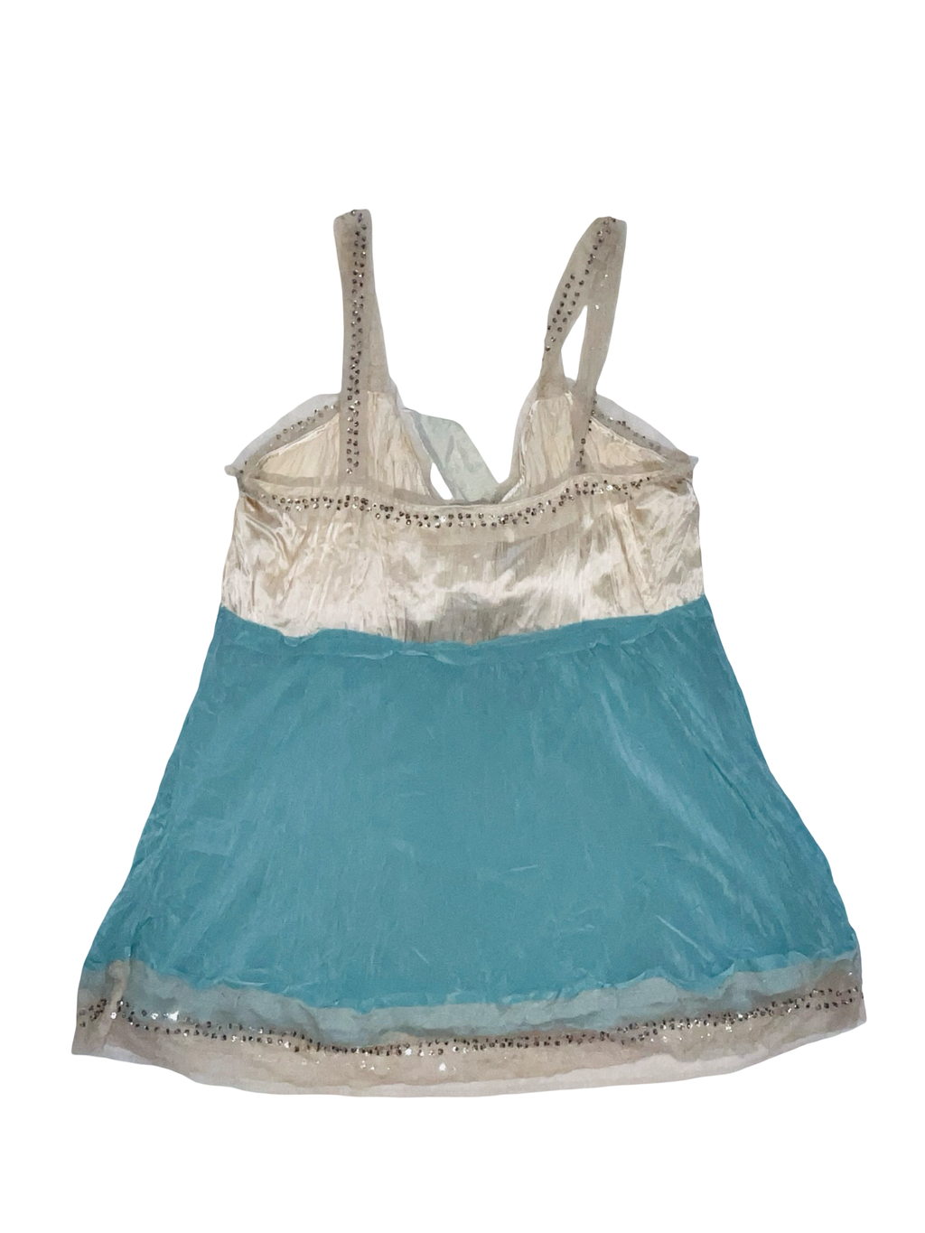 Y2K Warehouse Cami Top Diamanté Bow Fairycore UK 14